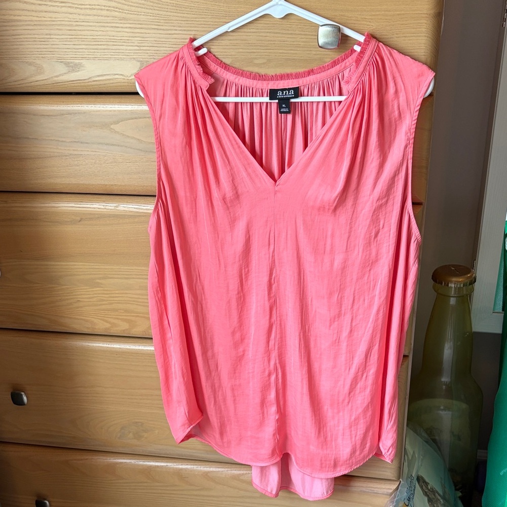 a.n.a Coral XL Sleeveless Blouse